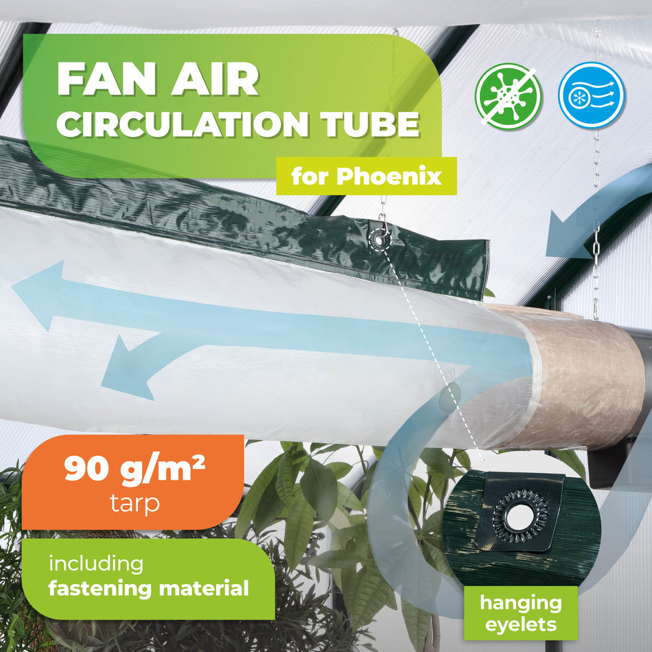 Air Circulation Tube for Fan-Mode of the Electric Greenhouse Heater PHOENIX