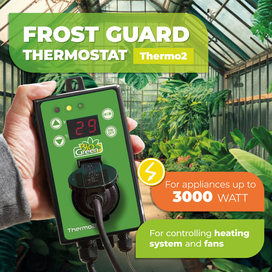 Digital Thermostat for Electric Heaters & Fans THERMO 2, -50 to +99°C